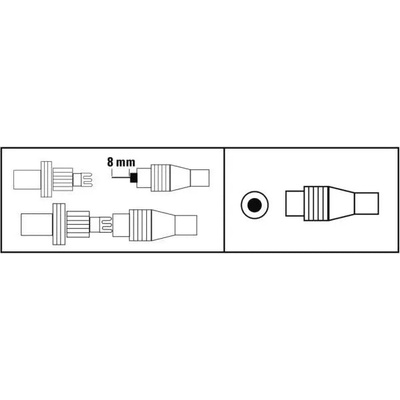 Hama Антенен конектор HAMA Coax plug, Коаксиален мъжко, Бял (HAMA-205213)