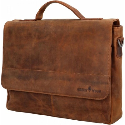 Green Wood Luxusní pánská kožená taška José Camel – Zboží Mobilmania