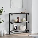 vidaXL Конзолна маса, сив сонома, 75x22, 5x75 см, инженерно дърво (834033)