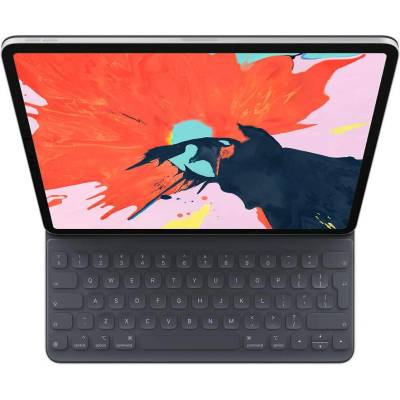 Apple Smart Keyboard Folio BG - оригинален полиуретанов калъф, клавиатура и поставка за iPad Pro 11 (черен)