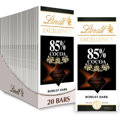 Lindt Excellence 85% Cocoa 20 x 100 g