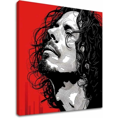 Chris Cornell obraz na plátne - Rocková vášeň - 100x100 cm