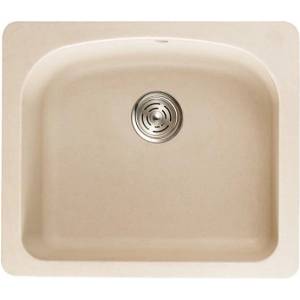 Inter Ceramic Кухненска мивка ICSG 8302 SAND, гранит, едно корито, със сифон, 60x52см (8302) Мивка за вграждане