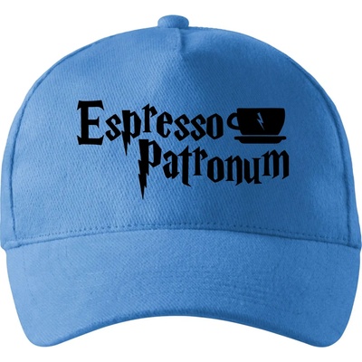 Harry Espresso Patronum so zahnutým šiltom a látkovou sponou Svetlomodrá