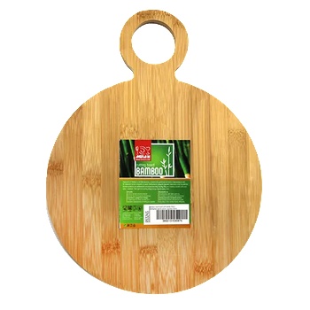 Image 1 of Horecano Бамбукова кръгла дъска с дръжка 24, 5cm (B5324S) (0116201)