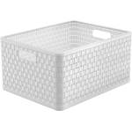 Rotho Бяла рециклирана пластмасова кошница за съхранение Country - Rotho (1166801100)