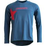 Zimtstern Мъжка фланелка с дълъг ръкав за колоездене Zimtstern Bulletz Shirt L/S Cycling jersey - French Navy / French Navy (056-4123-0112)