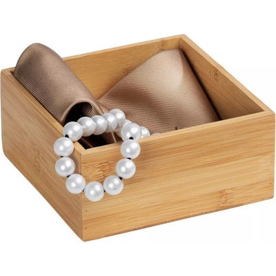 Zeller Present Organizér do šuplíku kuchyně i koupelny, příborník BAMBOOZ 15 x 15 x 7 cm