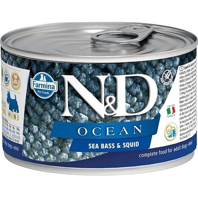 N&D Dog Ocean Sea Bass & Squid 140 g