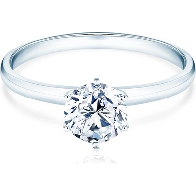 Savicki Zásnubný prsteň biele zlato laboratórny diamant SV R9 LAB B