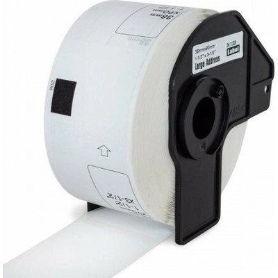 Páska PrintLine kompatibilní s Brother DK-11208 Páska, pro tiskárny štítků, kompatibilní s Brother QL, papírové bílé, široké adresy, 38x90mm, 400ks PLLB08