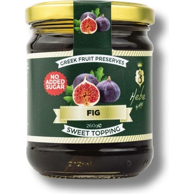 HEBE Řecká marmeláda s fíky - bez cukru do jogurtů, na zmrzlinu nebo k sýrovým talířům - 260 g