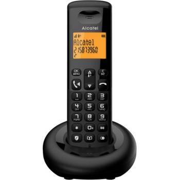 Alcatel e260 Безжичен dect телефон, ЧЕРЕН e260bk (e260bk)