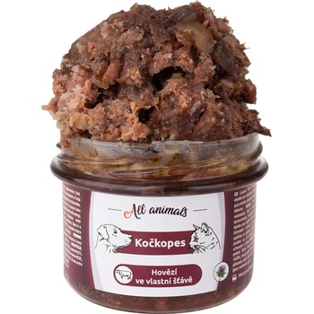 All Animals kočkopes Hovädzie vo vlastnej šťave 200 g