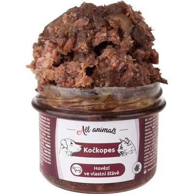 All Animals kočkopes Hovädzie vo vlastnej šťave 200 g