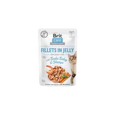 Brit Care Cat Fillets in Jelly with Turkey&Shrimps 85 g