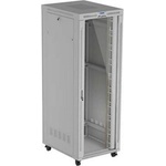 Lanberg Комуникационен шкаф Lanberg FF01-8047-12SL, 19", 47U, 234.3 x 100 x 80 cm, товароносимост до 1200кг, термостат, сив (FF01-8047-12SL)
