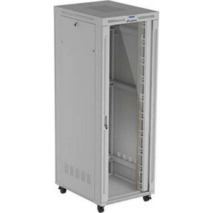 Lanberg Комуникационен шкаф Lanberg FF01-8047-12SL, 19", 47U, 234.3 x 100 x 80 cm, товароносимост до 1200кг, термостат, сив (FF01-8047-12SL)