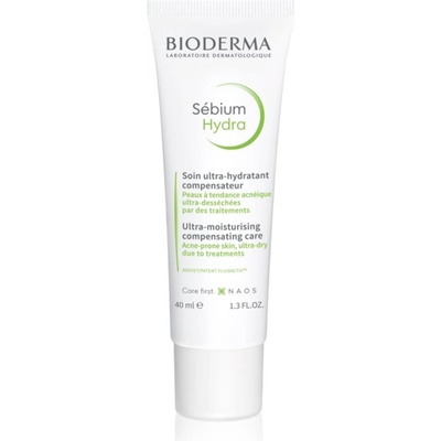 BIODERMA Sébium Hydra хидратиращ крем за кожа, която е суха и раздразнена от медикаментозно лечение на акне 40ml