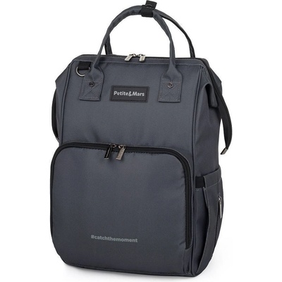 PETITE&MARS Batoh prebaľovací na kočík Jack Catchthemoment Ultimate Grey