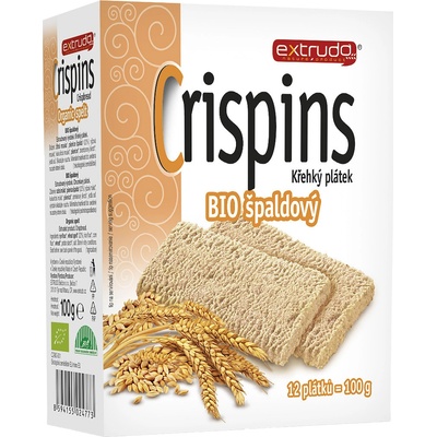 BIO EXTRUDO Chlebíček viaczrnný špaldový Crispins 100 g