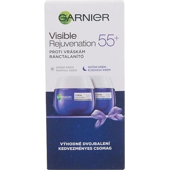 Garnier Denní krém proti vráskám Essentials 55 + 50 ml + Noční krém proti vráskám Essentials 55 + 50 ml dárková sada
