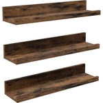 Euziel Комплект от 3 стенни рафтове SHELFY 38x5x10 cm кафяви (EZ0267)