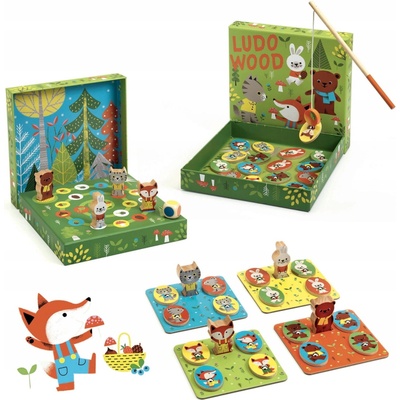 Djeco Ludo Wood 4 hry v lese