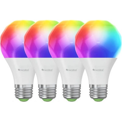Nanoleaf Nanoleaf N7501B02-4A60E-SADA 4x LED RGBW Stm. žiarovka A19 E27/9W/230V 2700-6500K NL0065