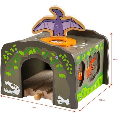 Bigjigs Rail Dinosauří tunel T-rex – Sleviste.cz
