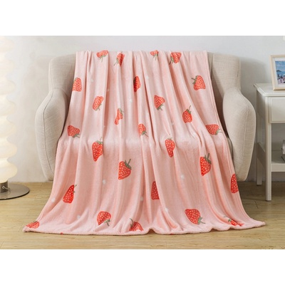 XPOSE Mikroplyš deka STRAWBERRY 200x220