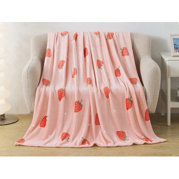 XPOSE Mikroplyš deka STRAWBERRY 200x220