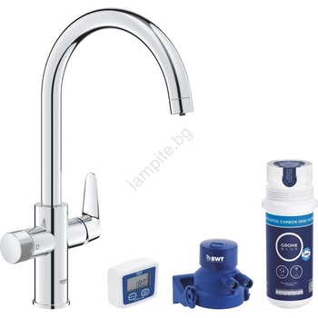 GROHE 30593000 - Смесител за мивка blue pure с c-излив, лъскав хром (gh1101)