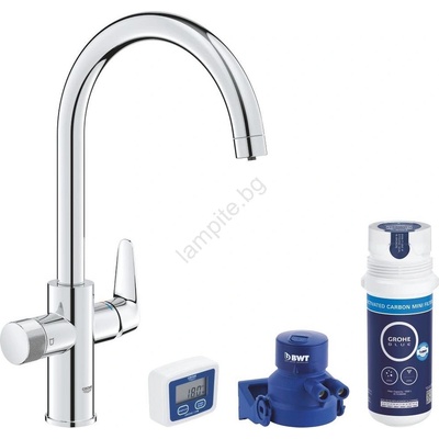 GROHE 30593000 - Смесител за мивка blue pure с c-излив, лъскав хром (gh1101)