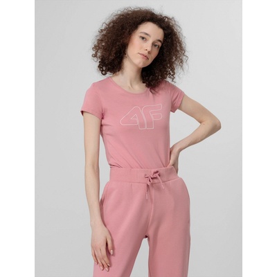 4F Dámske tričko H4L22 TSD353 LIGHT PINK