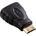 Hama Преходник HAMA 83861, от Mini HDMI(м) към HDMI(ж), черен, 4K (39861/200347)
