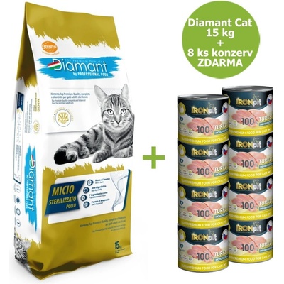 Diamant Cat Micio Sterilised Kuracie 15 kg