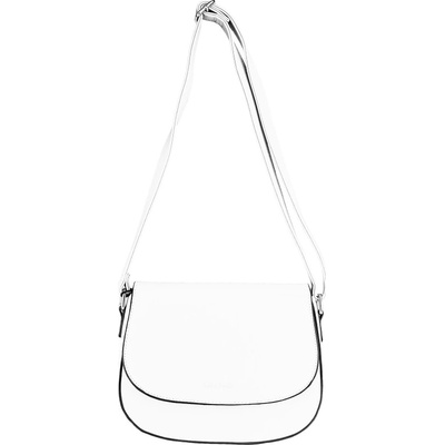 PAOLA dámska crossbody koženková kabelka Biela