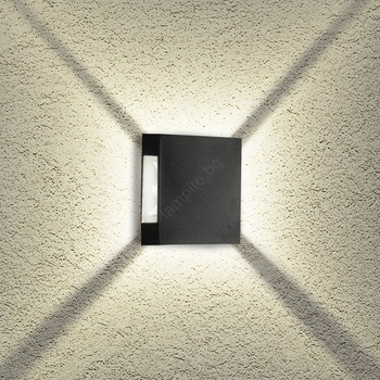 Brilagi - LED външна стенна лампа QUADRAY LED/4W/230V черна IP65 (BG2253)
