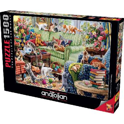 Anatolian Пъзел Anatolian - Котенца във всекидневната, 1500 части (P4575)