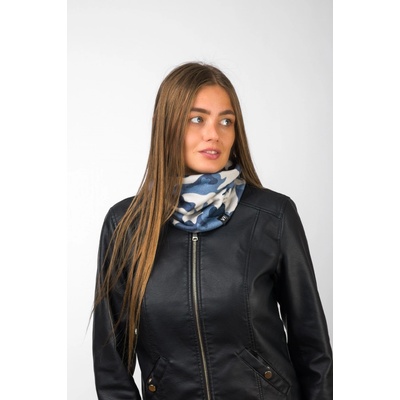 VFstyle bavlněný nákrčník Classic maskáč modrý