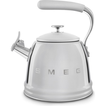 Smeg Чайник със свирка 50's Style сребрист (WKF01SS)