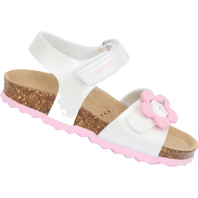 Geox B Sandal Chalki Girl biela čierna