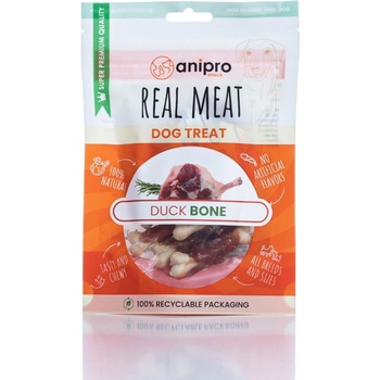 Anipro - Лакомство за кучета, кокалчета обвити с патешко месо - 80 гр