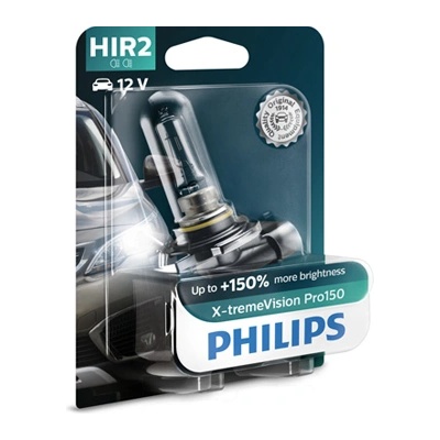 Крушка, фар за дълги светлини PHILIPS HIR2, 12V, 55W, 3350K, 1875lm, 1 бр