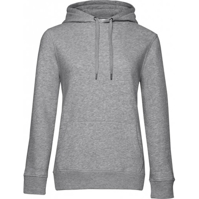 B&C dámská mikina s kapucí Queen Hooded Šedý melír