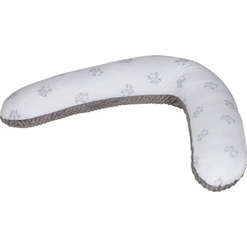 Bubaba Възглавница за кърмене Bubaba - Сива със слончета (50160)