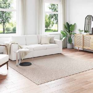 vidaXL Килими за помещение Квадратна FARO Крем 240 x 240 cm Полиестер (42022566)