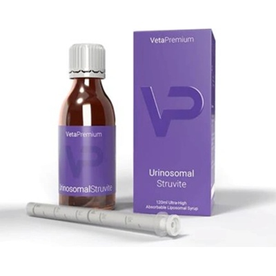 VetaPro Urinosomal Struvite Liposomal sirup na podporu normální funkce močových cest psů a koček 120 ml