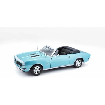 Maisto - 1967 CHEVROLET CAMARO SS 396 CONVERTIBLE, метален тюркоазен, 1: 18